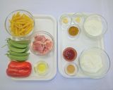 鶏肉とカラフル野菜のカレーペンネ作り方1写真