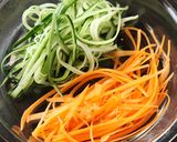 彩り野菜の冷製ツナパスタ作り方2写真