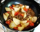 大根と牛肉のトマトカレー煮作り方7写真