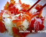 トマトとクリームチーズの冷製パスタ低カロ作り方2写真