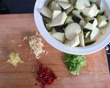 我が家の中華✿茄子の甘酢炒め作り方1写真