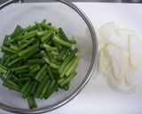 鶏レバーとにんにくの芽炒め♪作り方2写真