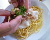 大根おろしとツナの和風冷製パスタ作り方5写真