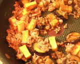 なすと挽き肉の甘辛炒め作り方4写真