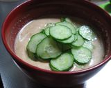 ＊レンジ1分と市販つゆで冷や汁＊作り方5写真