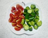 ☆カリカリ豚の夏野菜サラダ☆作り方1写真