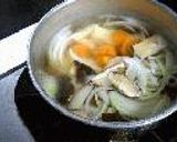 煮汁を使って酢鳥作り方1写真