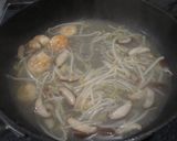 男のむきえびともやしの白湯スープ作り方4写真