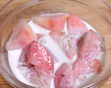 桃みるく。濃厚でとろける桃の食べ方作り方1写真