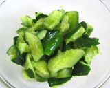★叩ききゅうりの塩昆布＆大葉の即席漬け★作り方1写真