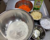 【保育園おやつ】キャロットチーズケーキ作り方1写真
