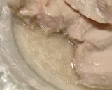 蒸し鶏のほうじ茶塩昆布マリネ作り方5写真