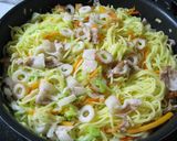 粉不要！！焼そばの材料で簡単モダン焼作り方5写真
