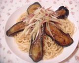 庶民派☆茄子と茗荷の冷製パスタ作り方5写真