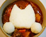 ✿デコカレー❤ねこ✿作り方3写真