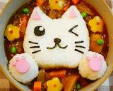 ✿デコカレー❤ねこ✿作り方4写真