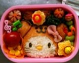 キャラ弁＊熊の着ぐるみキティちゃん弁当作り方8写真