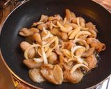 若鶏皮しょうが焼き♪作り方5写真