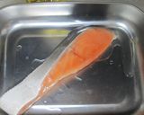 ホイルの中で鮭のちゃんちゃん焼き作り方1写真
