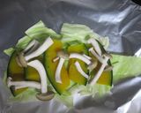ホイルの中で鮭のちゃんちゃん焼き作り方3写真