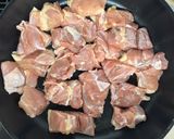 鶏もも肉と葱のわさびポン酢炒め作り方3写真