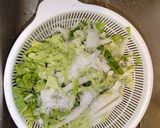 白菜とベーコンのタルタルサラダ作り方1写真
