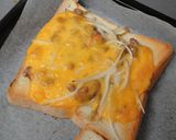 もやし納豆チーズトースト作り方3写真