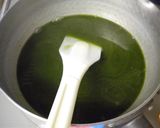 夏の簡単おやつ♪牛乳inグリーンゼリー作り方1写真