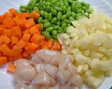 枝豆・ホタテの中華風彩り炒め♪作り方1写真