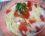 トマトとホタテのスープ付き冷製パスタ作り方5写真