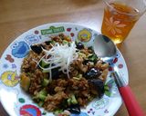 肉味噌で。ジャージャー麺。作り方7写真