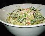 サラダも一緒に♪鶏とキノコのパスタ作り方3写真