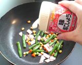 お弁当❤いんげんコーンのウェイパー炒め❤作り方3写真