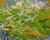 水菜+油揚げでシャキシャキサラダ作り方3写真