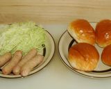 炒めキャベツのホットドック作り方1写真