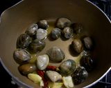 あさりと大葉の冷製スープパスタ作り方3写真
