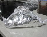 ホイルの中で鮭のちゃんちゃん焼き作り方5写真