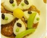 ✿簡単お花のデコカレー✿作り方4写真