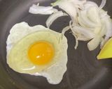 レタス、玉ねぎの巣ごもり卵作り方3写真