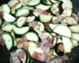 ズッキーニとナスのバジルソースパスタ作り方3写真