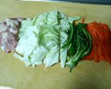 残り野菜で焼きソーメン作り方2写真