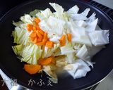 簡単　豚ひきと白菜のピリ辛甘酢煮作り方4写真