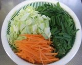 パリっもちっ★我が家の中華風野菜チヂミ作り方1写真