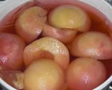 ローズ色が可愛い♪ 桃のコンポート作り方5写真