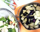 夜はカレー！ラタトゥイユの冷製パスタ作り方1写真