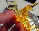 ベイクドチーズケーキにキラ２★飴細工デコ作り方14写真