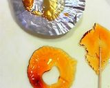 ベイクドチーズケーキにキラ２★飴細工デコ作り方16写真