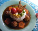 ☆カフェ風ケーキなデコカレー☆作り方9写真
