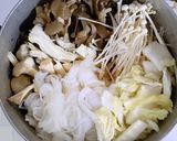 白滝と 白菜 鶏ささみ きのこの 和風煮作り方6写真
