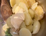 新じゃが芋と薩摩芋芋のホットサラダ🍠作り方4写真